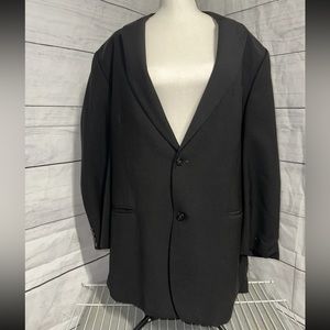 Haggar Black Label II Sport Coat Blazer Jacket Womans Black Will Measure If Need